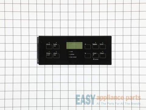 Frigidaire 154878203 Dishwasher Control Panel Overlay Genuine OEM part Black 